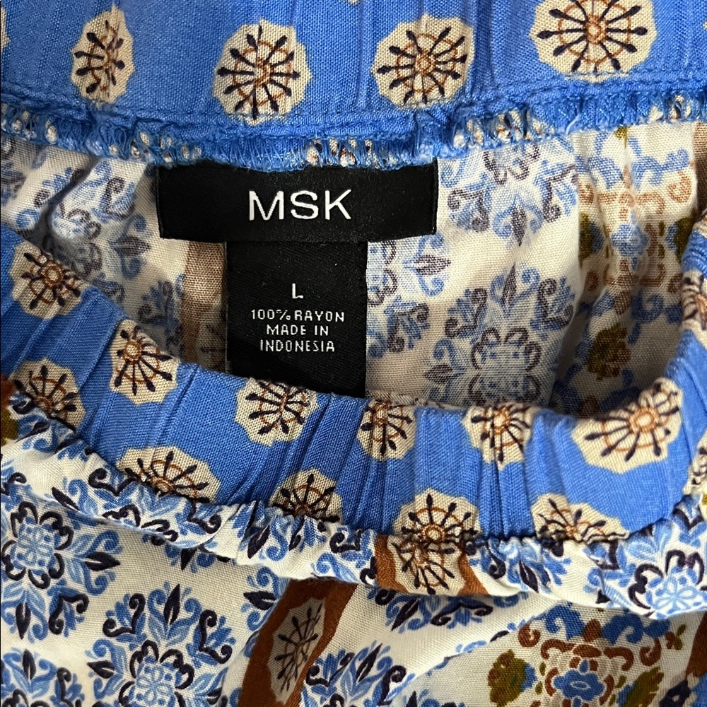 MSK Multicolor Strapless Rayon Patterned Jumpsuit… - image 2